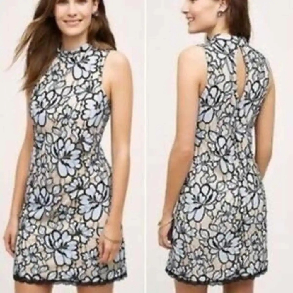 NWT Anthropologie Plenty by Tracy Reese mockneck sleeveless shift dress